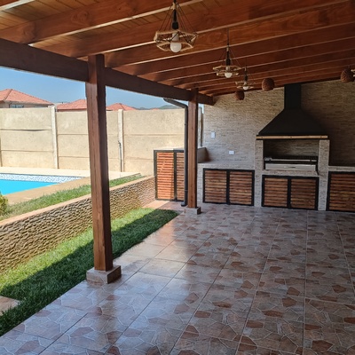 Terraza de pino Oregon