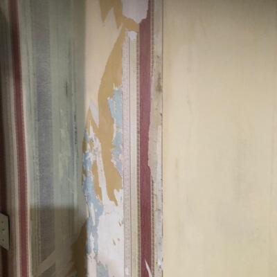 Pintura y retiro de papel mural