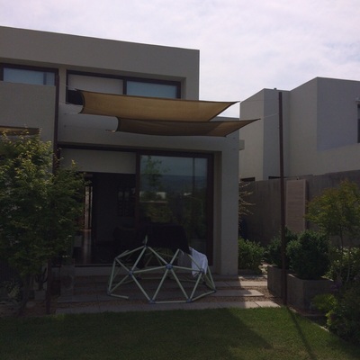 PROYECTO LOS TRAPENSES "Remodelación de fachada, Patio Piscina y Instalación de Toldos"