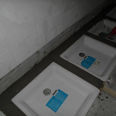 intalacion de pie de duchas