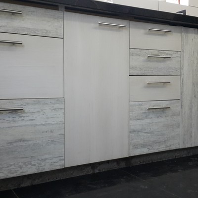 mueble en melamina texturada