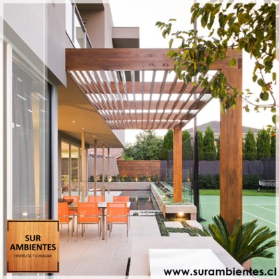 Terrazas y Pérgolas Sur ambientes