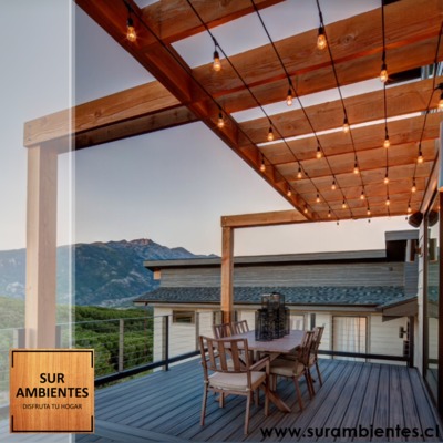Terrazas y Pérgolas Sur ambientes