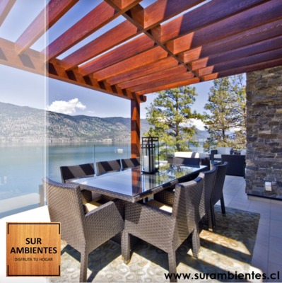 Terrazas y Pérgolas Sur ambientes