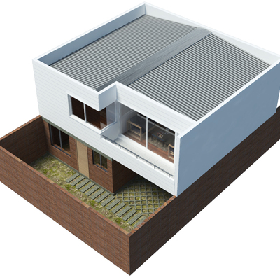 Perspectiva Ampliación de vivienda Las Costureras, Puente Alto