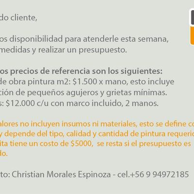 Trabajos de pintura