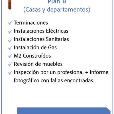 Plan B Inspección de propiedad nueva