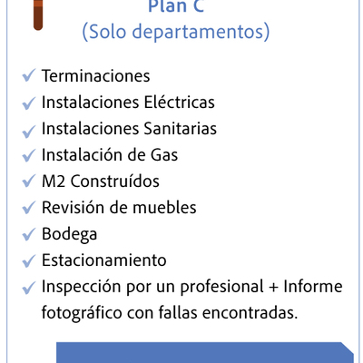 Plan C Inspección de propiedad nueva