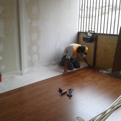 instalación  de PVC