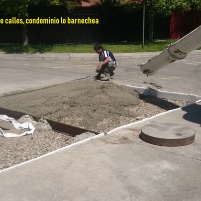 Pavimentación calles condominio lo Barnechea