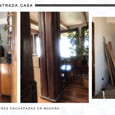 Hall de entrada y living antes de la remodelación