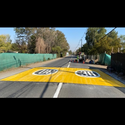 Demarcación termoplastica reductor