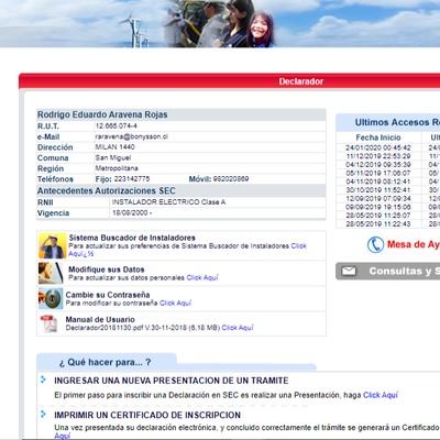 Certificaciones realizadas