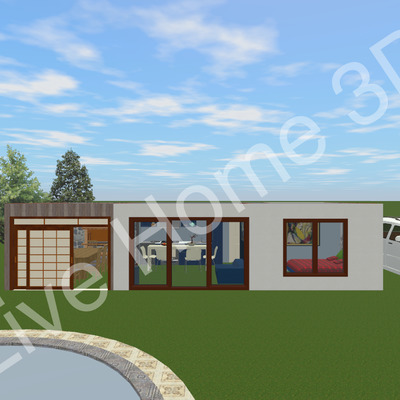 diseño de render Quincho Codegua