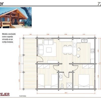 Cabaña 72 m2