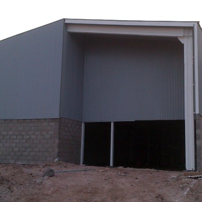 Vista galpón Finalizado