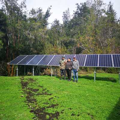 Arreglo fotovoltaico a suelo