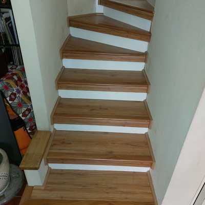escalera remodelada