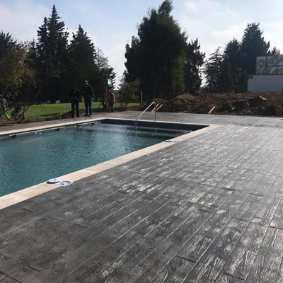 Revestimiento hormigon estampado piscinas