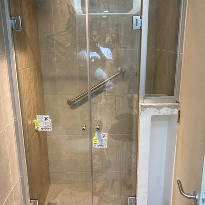 shower door en cristal templado