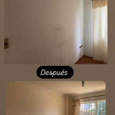 Pintura interior casa deshabitada