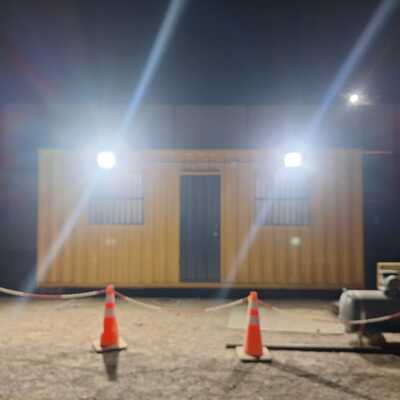 prueba de iluminacion de container