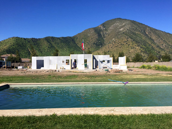 Fachada casa Isla de Maipo