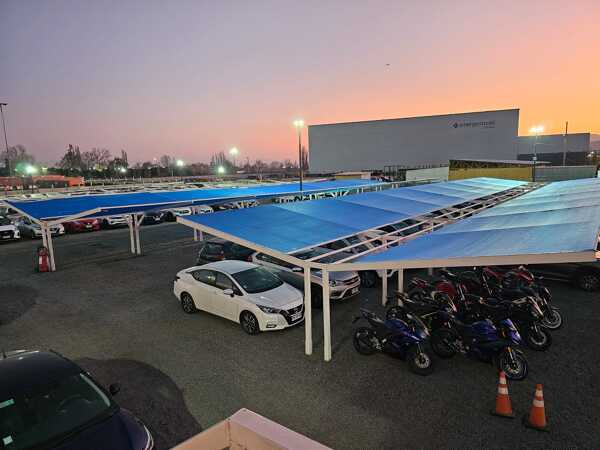 Cambio malla raschel en estacionamientos