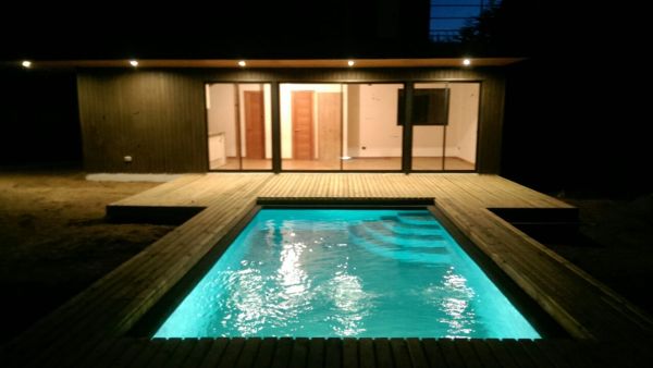 Piscina empotrada en terraza