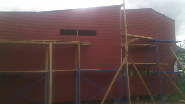 comienzo de fachada sede gamboa castro