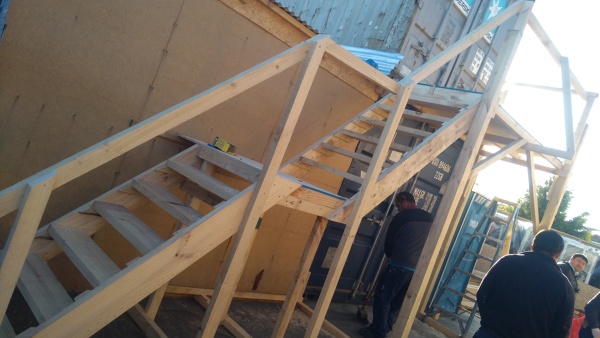 Fabricación de escalera