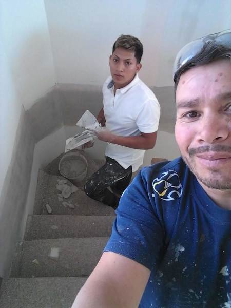 muralla de yeso y pasta muro