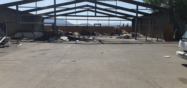 Demolicion de Autoplanet Los Andes