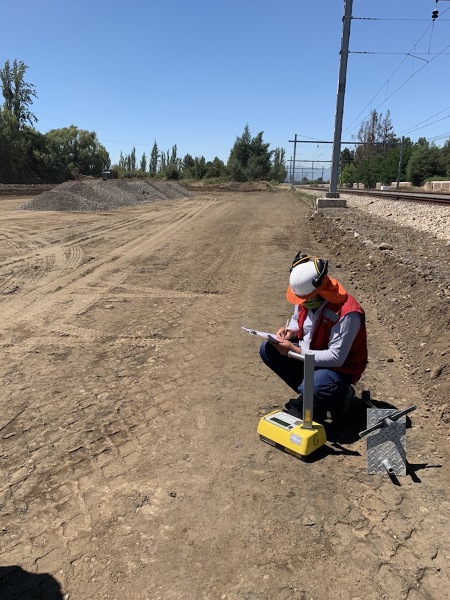 Toma de densidades en terreno