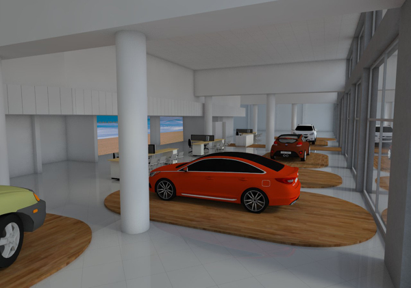 Proyecto remodelación local Automotriz Santiago
