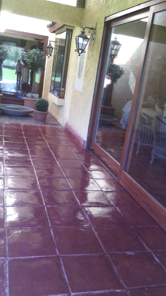 Lavado y Encerado de Terraza