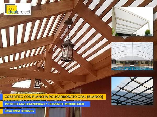 Policarbonato Color Opal (blanco lechoso)