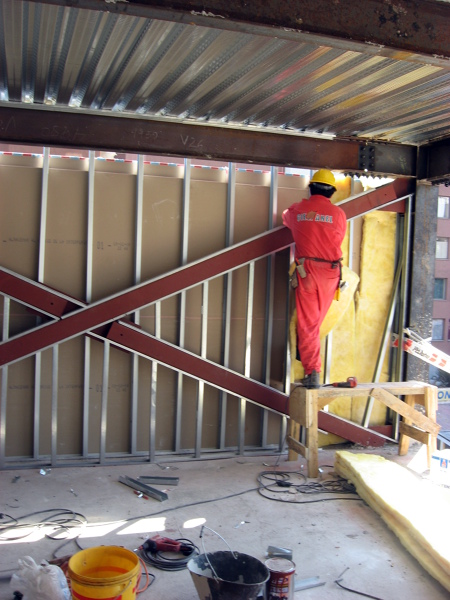 Revestimiento muro constructora Cementa