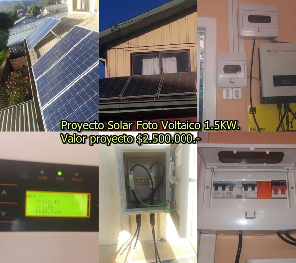 Foto: Proyecto Solar Fotovoltaico Instalado en Puren. de Proyectos Y ...