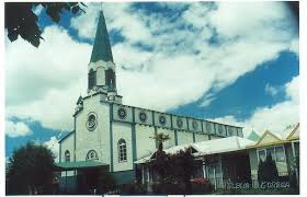Gorbea:año 1908  Templo Original de la Ciudad de Gorbea, Novena Región de la Araucania