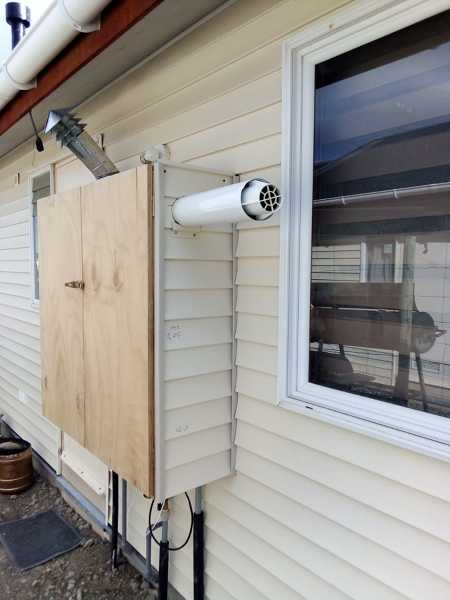 Instalaciones de calefacción central en casas en Punta Arenas (Caldera Mural)