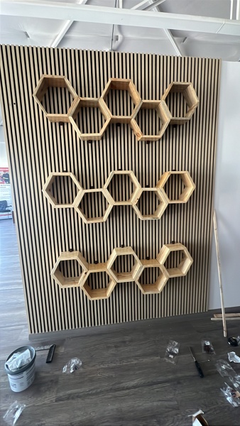 Colocación de. Wal panel