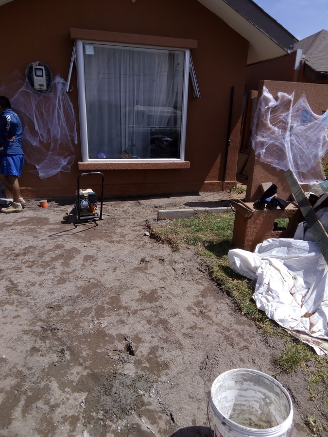 50 % instalacion de adocreto (compactacion de arena gruesa)