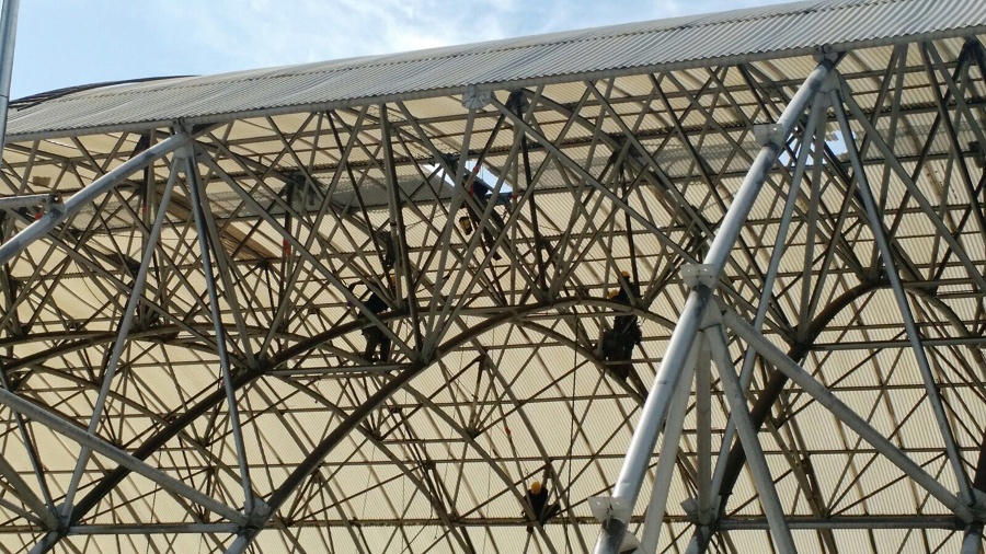 Acceso a la estructura desde la cúpula