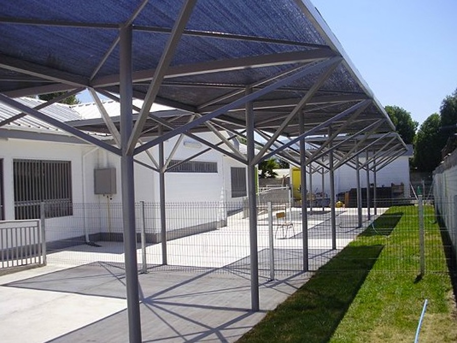 Ampliacion y estructuras en acceso, Jardin infantil, Nuñoa