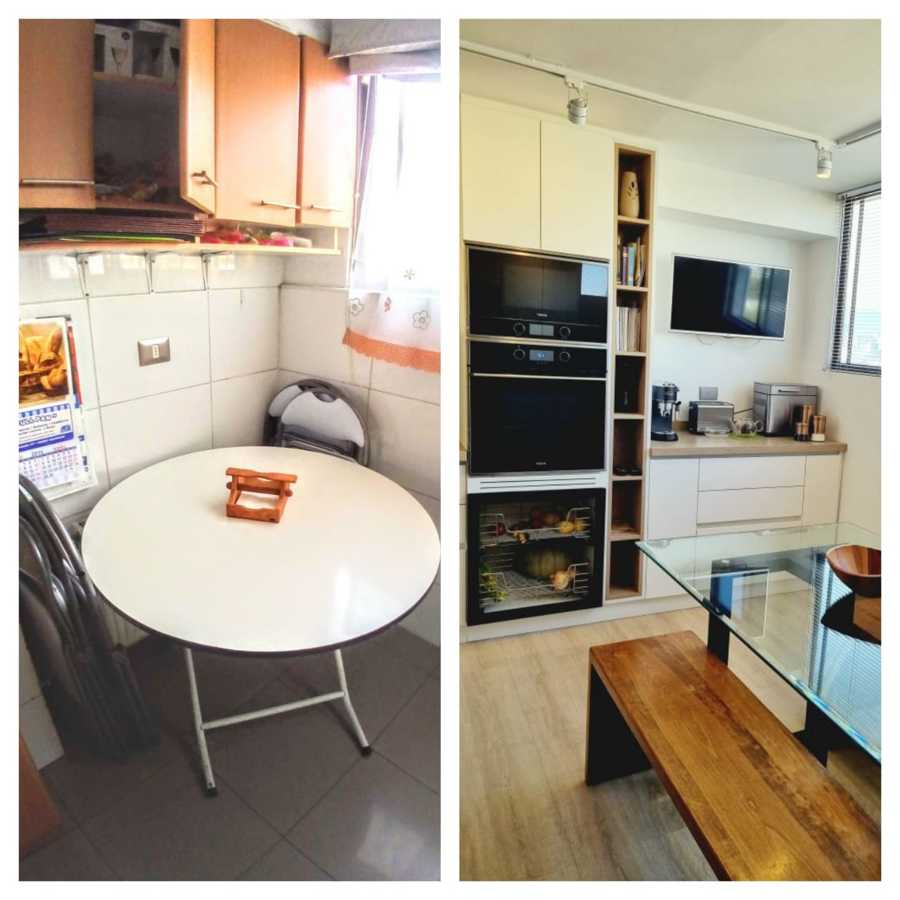 Antes y después comedor cocina