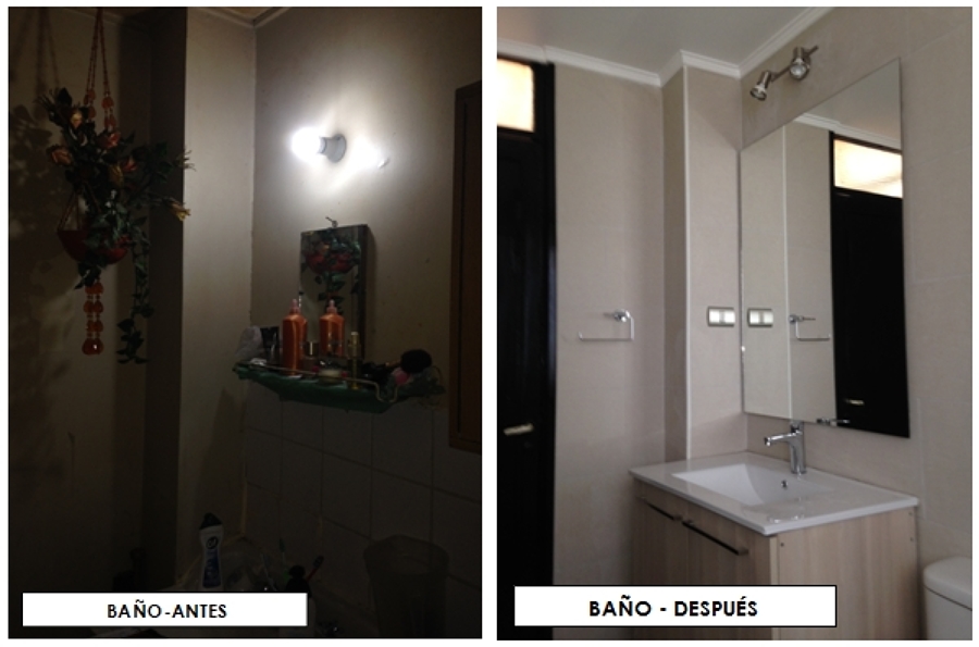 BAÑO ANTES Y DESPUES