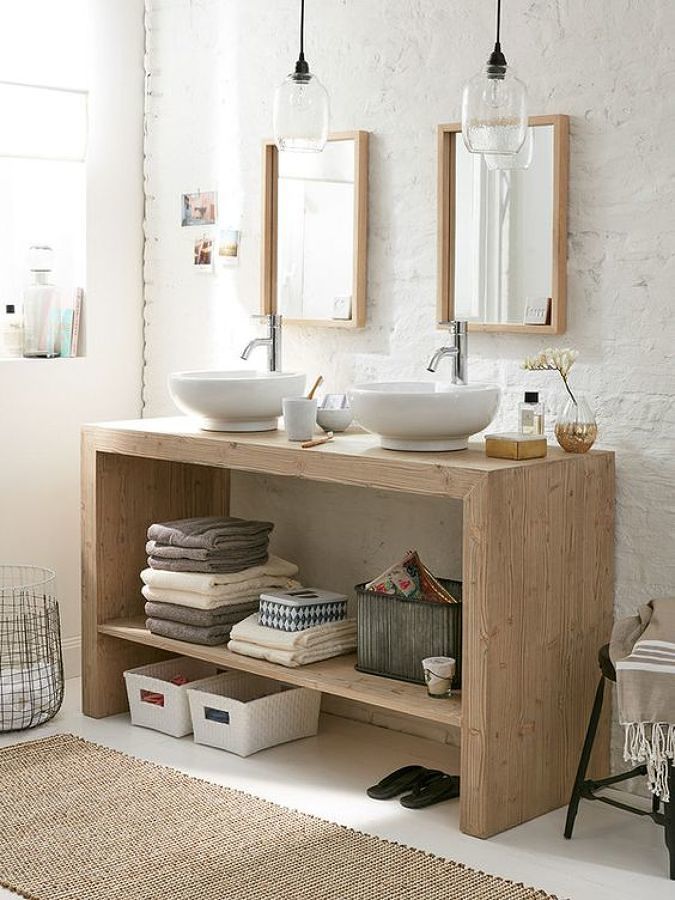 Foto: Bano-de-madera-y-ladrillo-vista #140977 - Habitissimo