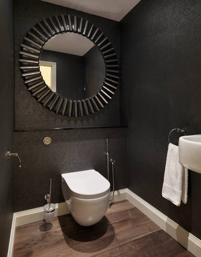 Foto: Baño Negro con Gran Espejo #114281 - Habitissimo
