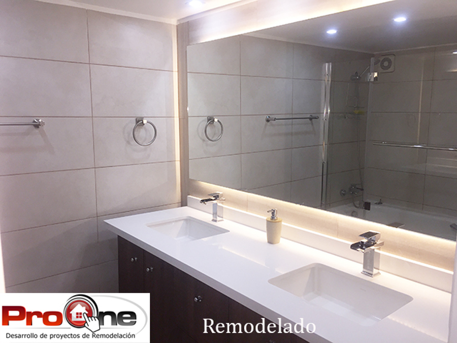 Baño Remodelado porcelanato Budnik
